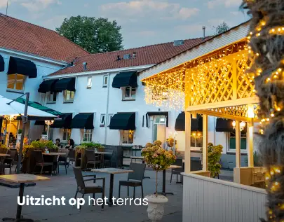 brasserie bijna thuis uitzicht op het terras
