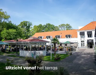 brasserie bijna thuis uitzicht vanaf het terass